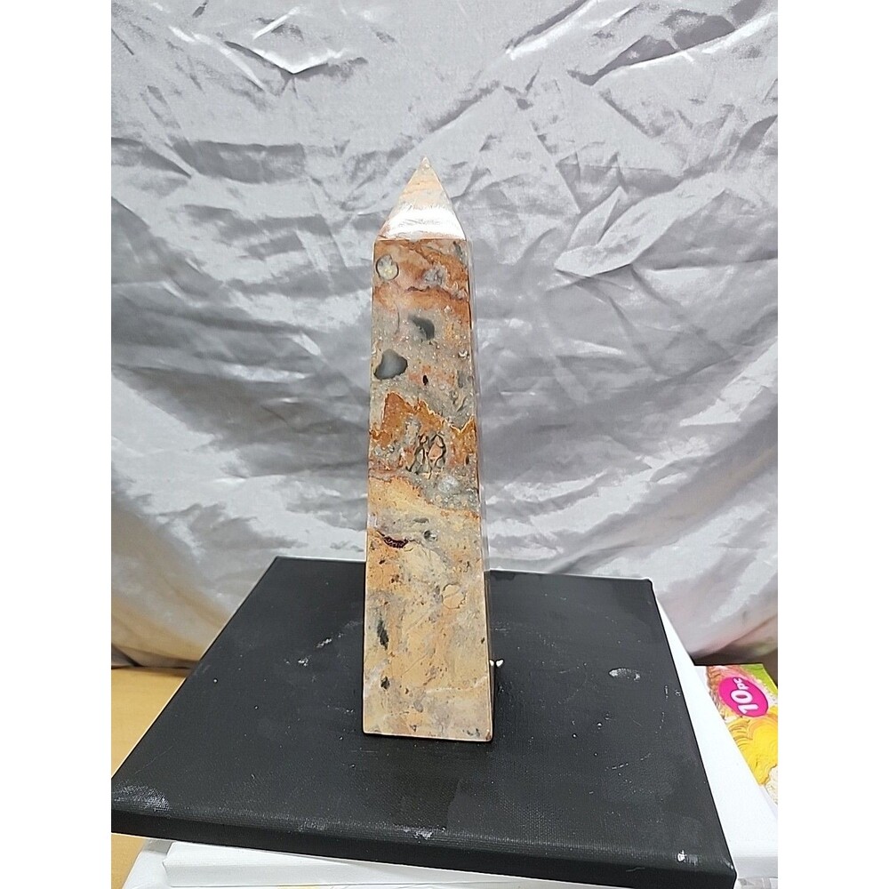 Onyx Marble Obelisk 10.25 Inch Pakistan EUC no chips or cracks